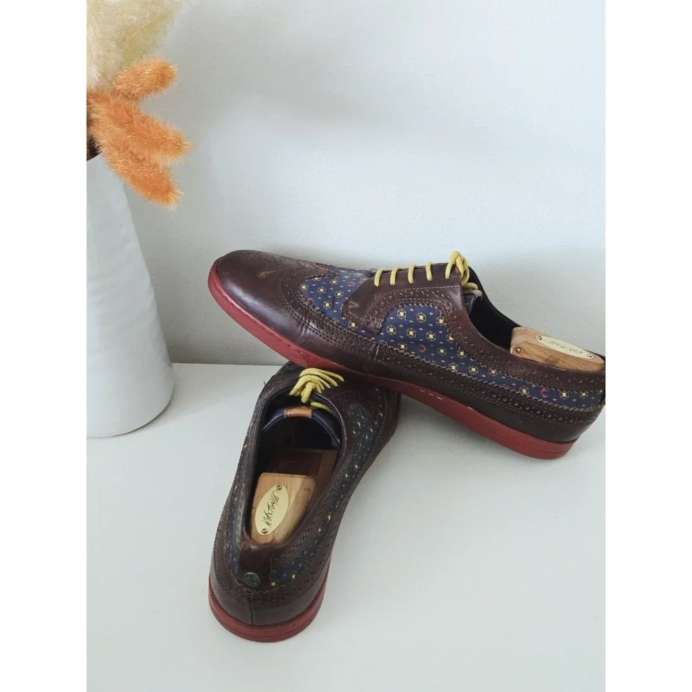 Fred Perry ETON Leather Brogue Wingtip Lace Up Oxfords Men's Size 11